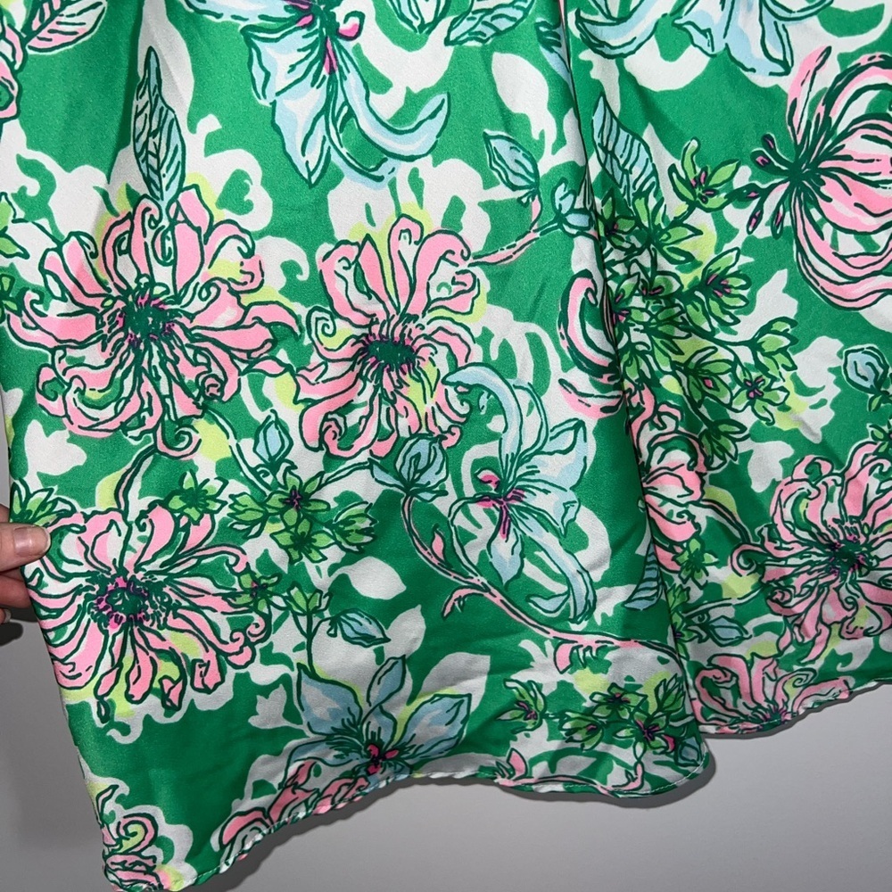 Lilly Pulitzer Rennox Midi Skirt Spearmint Blossom Views size 6 - Picture 14 of 16